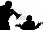 3754015-silhouette-over-white-with-clipping-path-man-with-megahorn--bullhorn-yelling-at-woman